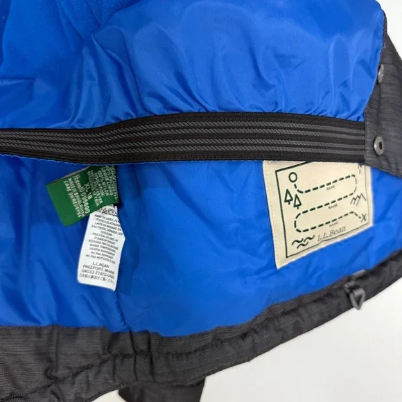 L.L. Bean Kids' Puffer Jacket Full Zip Gray Blue XL 18 / Men's Small